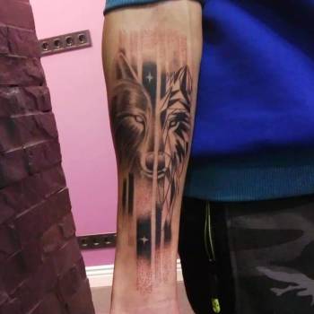 тату ночной волк