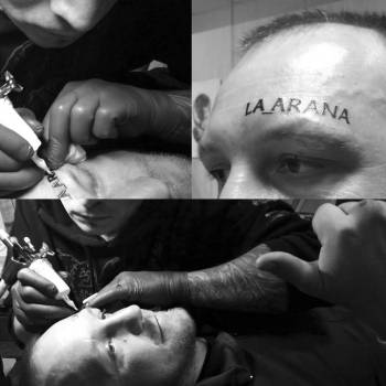 тату на лице