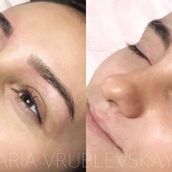 Моделирование бровей.