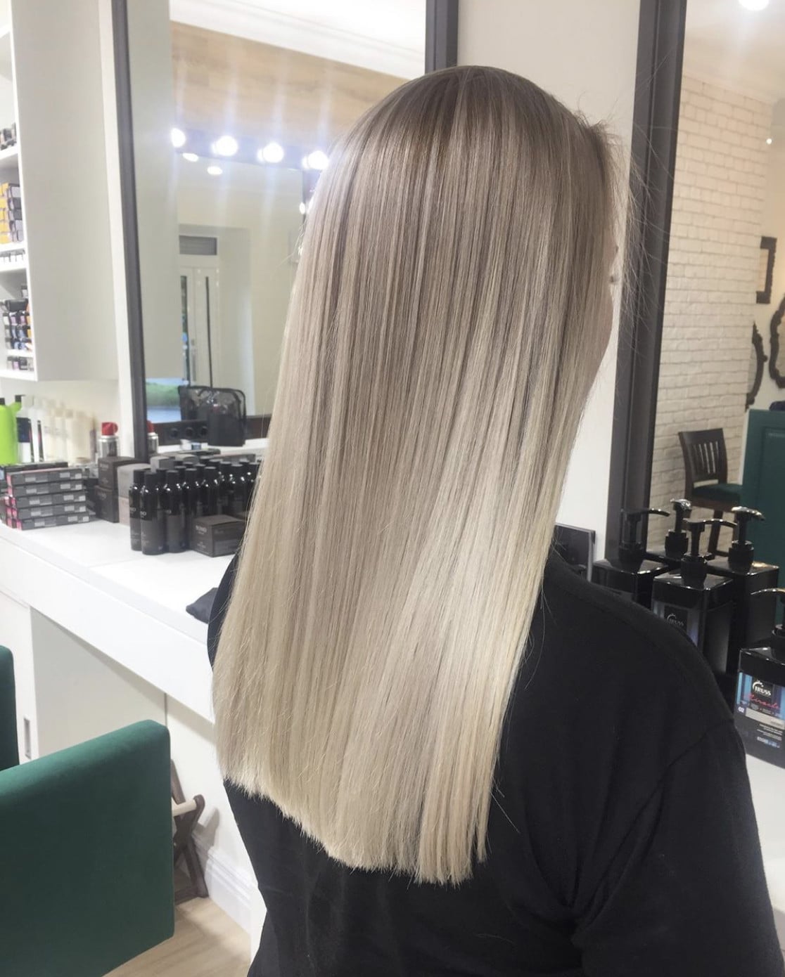 Сложное окрашивание блонд холодный, фото - Салон красоты BONBON