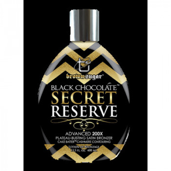 Крем для загара в солярии BLACK CHOCOLATE SECRET RESERVE 200X для моментального загара и активизации метаболизма в клетках 400 мл