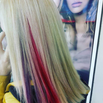 Скрытое окрашивание сложное колорирование, фото - Парикмахер Елена Кочевская Сенькевич