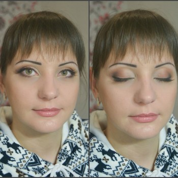 Моделирование и покраска бровей
                    Визажист Катерина Сологуб Николаев