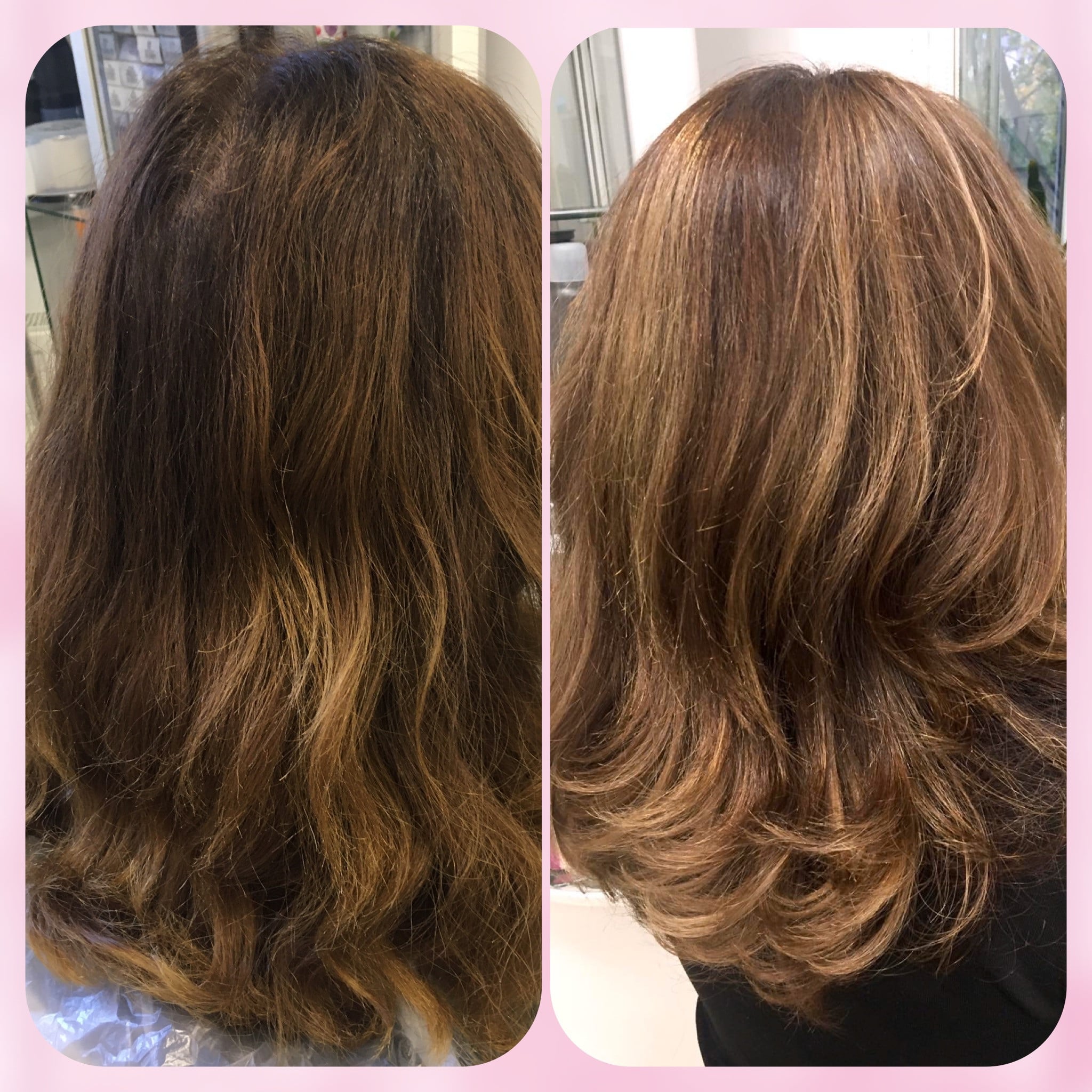 Сложное окрашивание колорирование коричневый цвет волос, фото - Парикмахер-колорист Светлана Ахмадулина