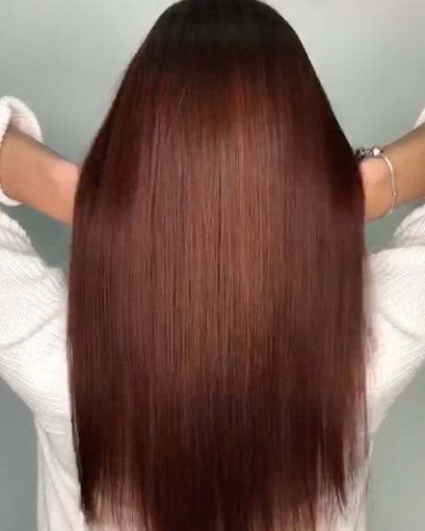 Стрижка на длинные волосы укладка коричневый цвет волос, фото -  Iryna Dalekorei School & Beauty Studio