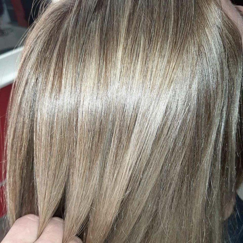 Сложное окрашивание блонд мелирование, фото -  Volik Hair