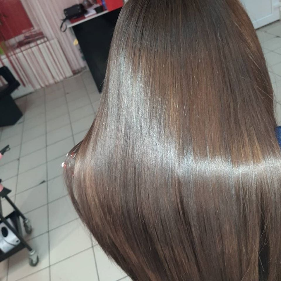 Стрижка на длинные волосы коричневый цвет волос темный, фото -  Volik Hair