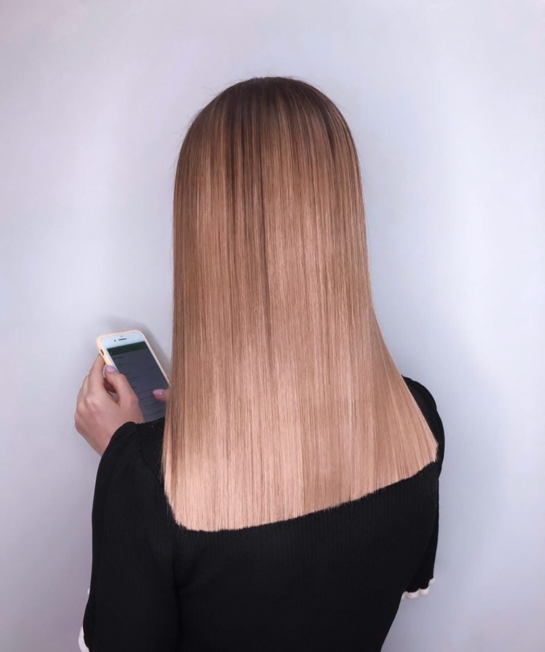 Стрижка на длинные волосы сложное окрашивание блонд, фото - Студия красоты Keratin Beauty