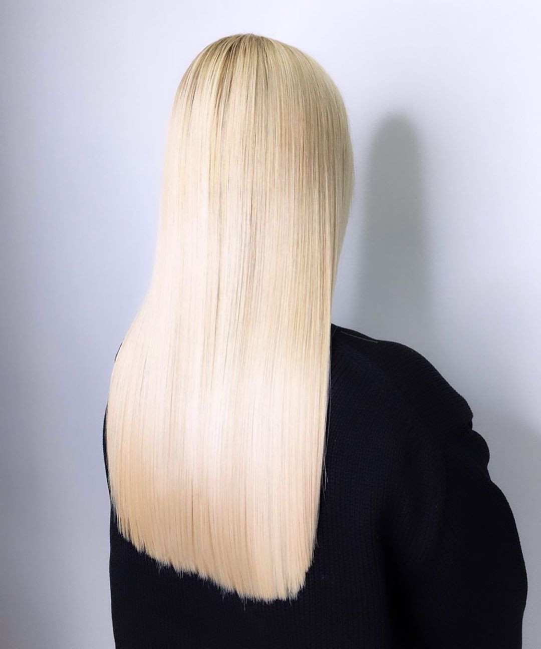 Стрижка на длинные волосы блонд платиновый, фото - Студия красоты Keratin Beauty