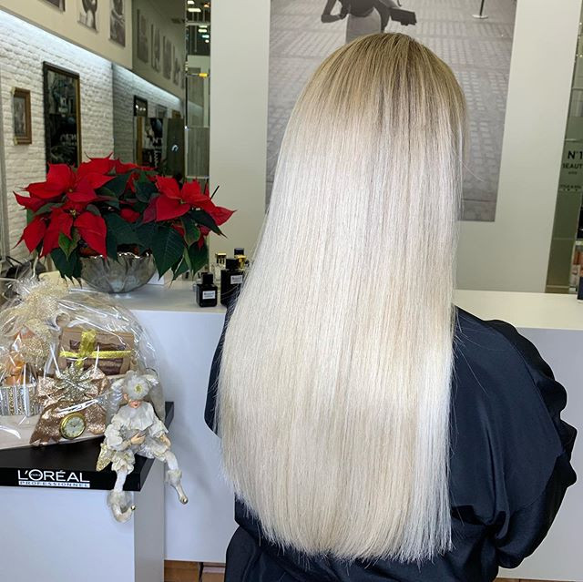 Стрижка на длинные волосы женская блонд, фото - Студия красоты N1 Beauty Kiev