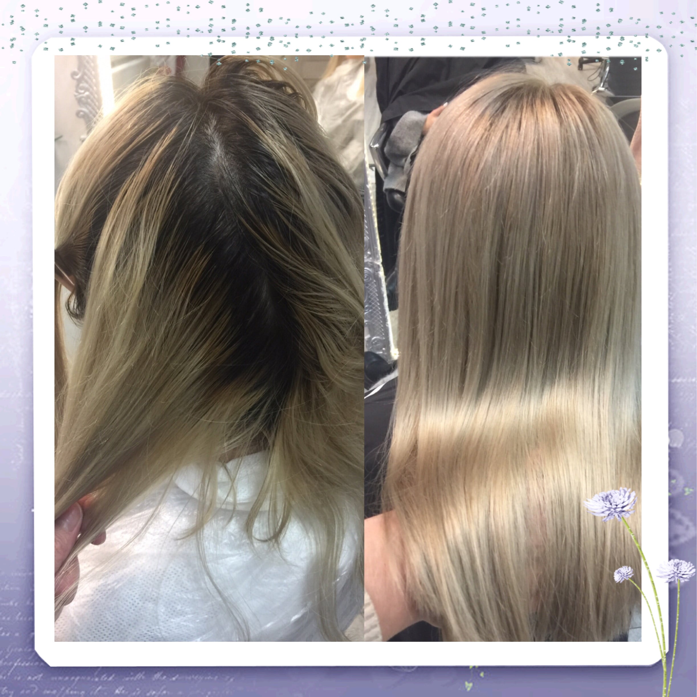 Тут ми розсаітлили прикореневу зону, фото - Парикмахер-колорист Анжелика Сытник