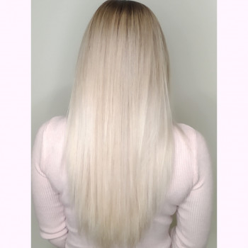 Блонд платиновый белый цвет волос, фото - Салон красоты Beauty Room Mark Fashion