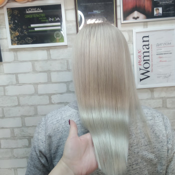 Блонд холодный платиновый, фото - Салон красоты Beauty Room Mark Fashion