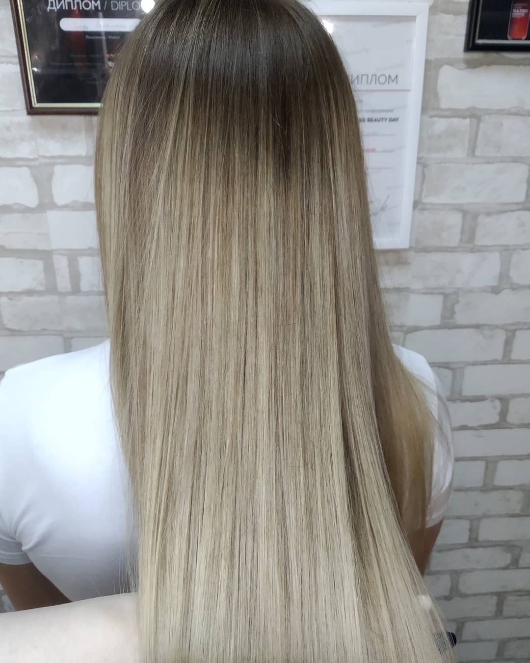 Сложное окрашивание темный блонд аиртач, фото - Салон красоты Beauty Room Mark Fashion