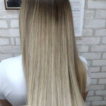 Сложное окрашивание аиртач вуальное мелирование, фото - Салон красоты Beauty Room Mark Fashion