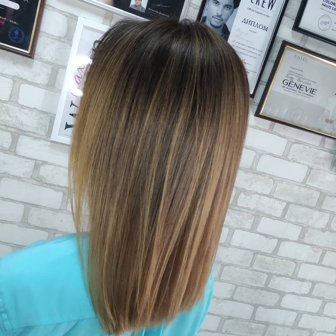 Сложное окрашивание балаяж растяжка цвета, фото - Салон красоты Beauty Room Mark Fashion