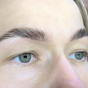 Оформлення брів нарощеннявій, фото - салон краси BROVI.