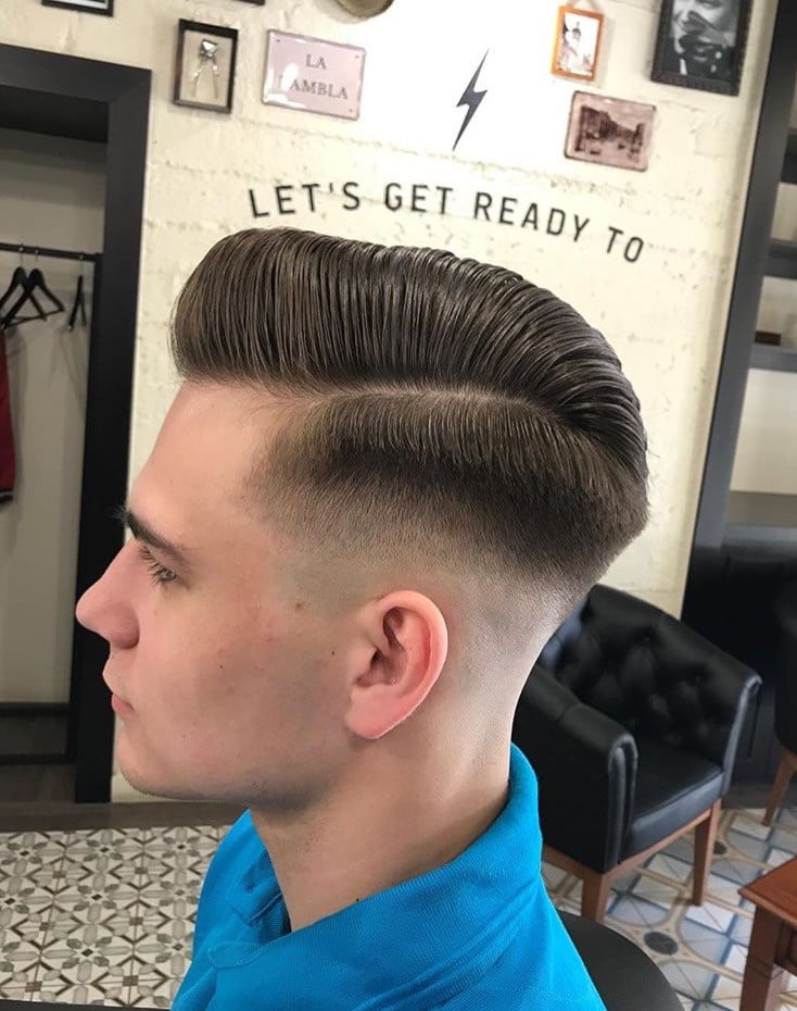 Side part, фото - Барбершоп Rumble Barbershop