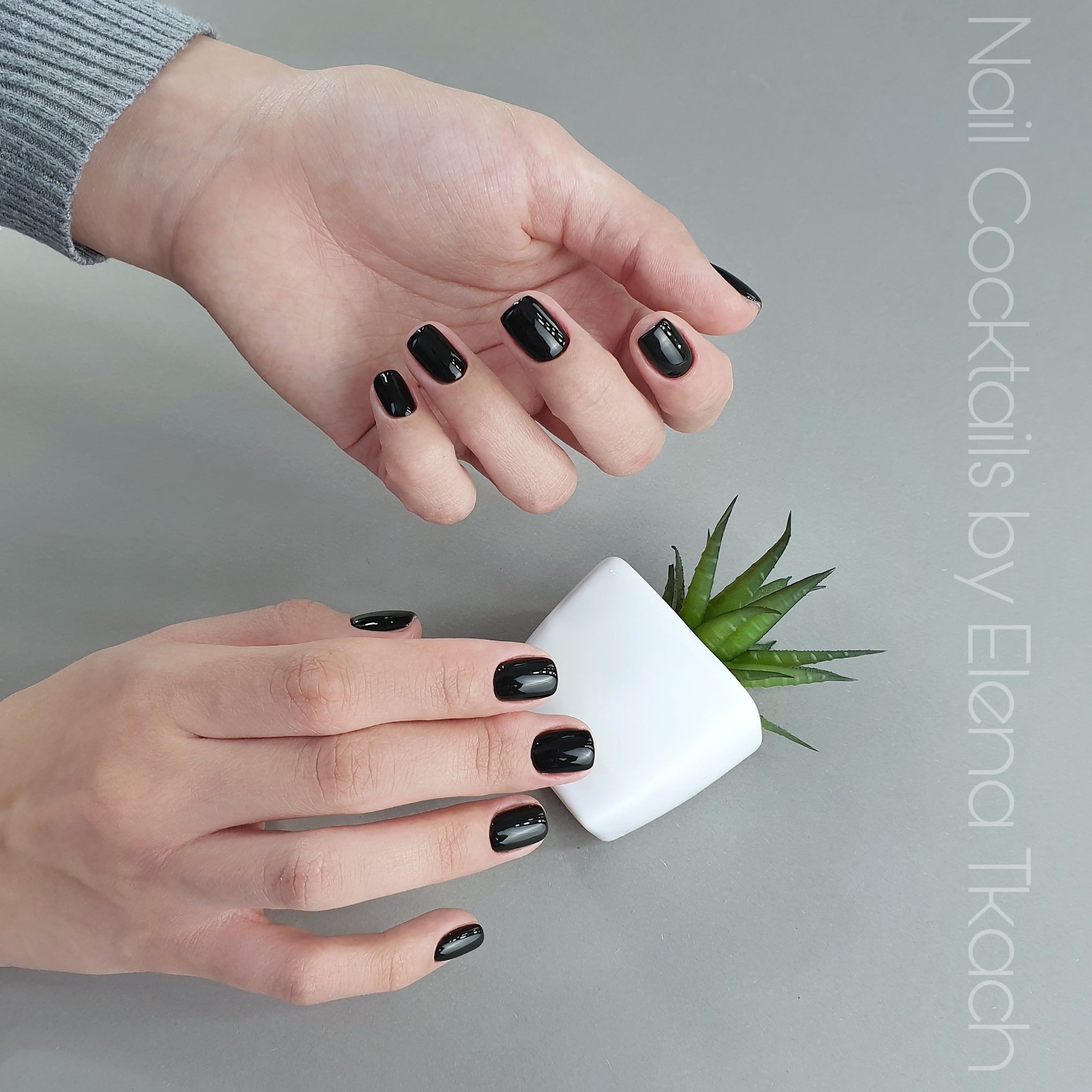 Манікюр на короткі нігті зима зимній, фото - Нігтьова студія Nail Cocktails by Elena Tkach