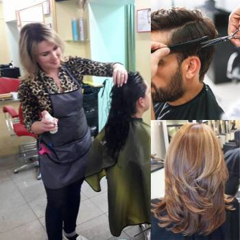 Мужская стрижка женская окрашивание волос, фото - Косметологический центр Полтавский