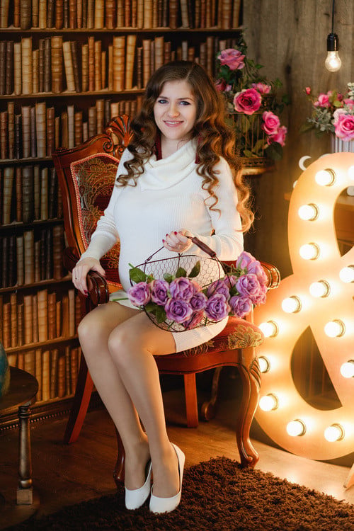 Фотосесія вагітності у студії жіночна, фото - Фотостудiя TAK-NADA