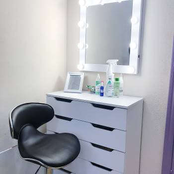 Зона бровей, макияжа,причесок