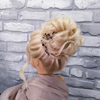 Высокий пучок, фото - Візажист Катерина Петраченко