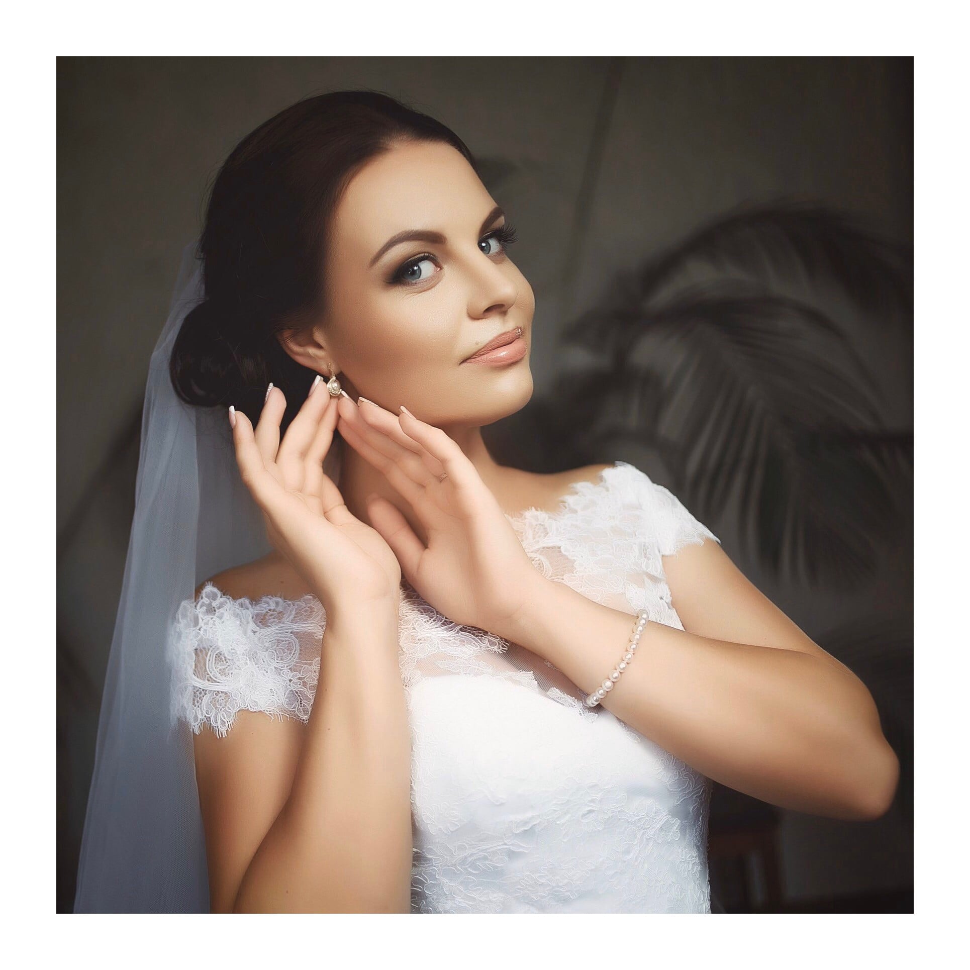 Весільна фотосесія портретна у сукні, фото - Візажист Елена Жданова