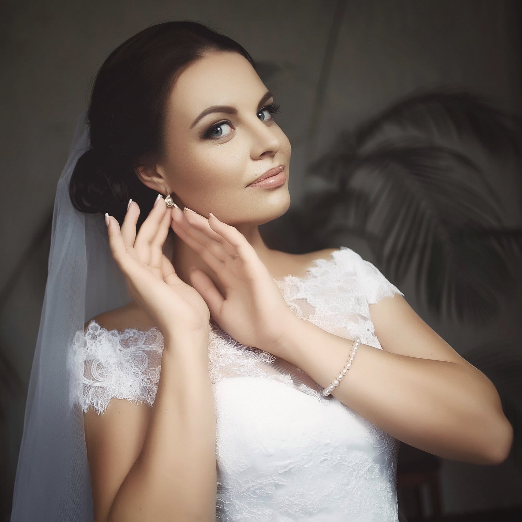 Весільна фотосесія портретна у сукні, фото - Візажист Елена Жданова