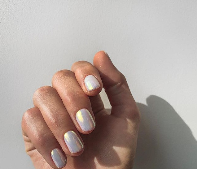 Манікюр на короткі нігті ніжний світлий, фото - Нігтьова студія Want Nail Studio