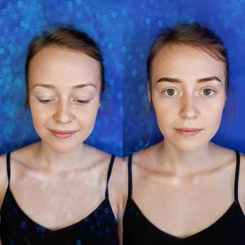 Оформление бровей с окрашиванием