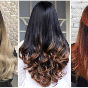 Омбре фарбування волосся довге, фото - Косметологічний центр Полтавьский