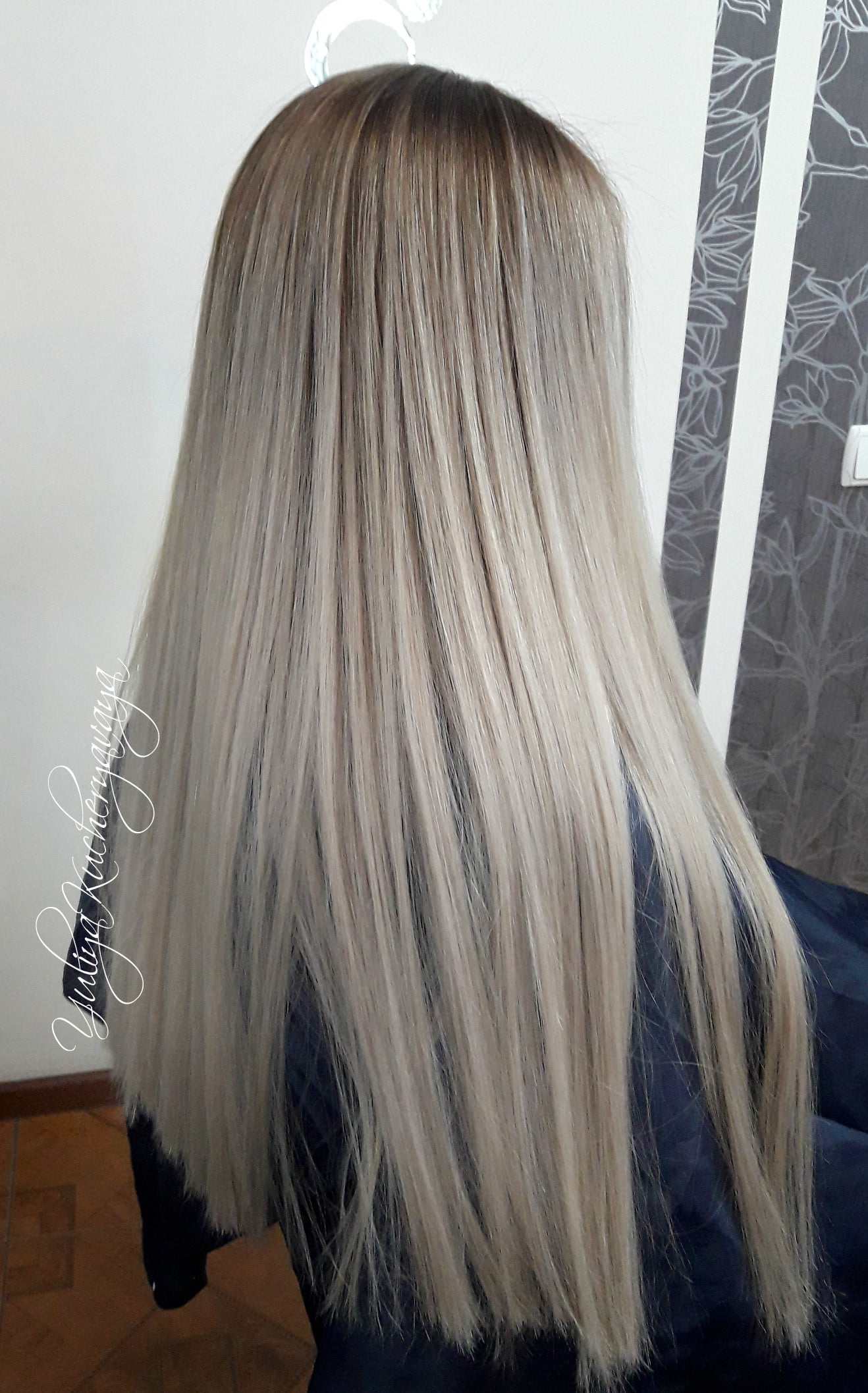 Складне фарбування блонд платиновий, фото - Перукар-колорист Юлия Кучерявая