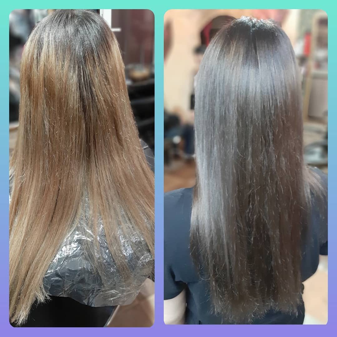 Каштановий колір волосся шоколадний шатен, фото - Салон краси Студія Краси LSI