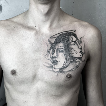 Фото с портфолио Tesla Tattoo