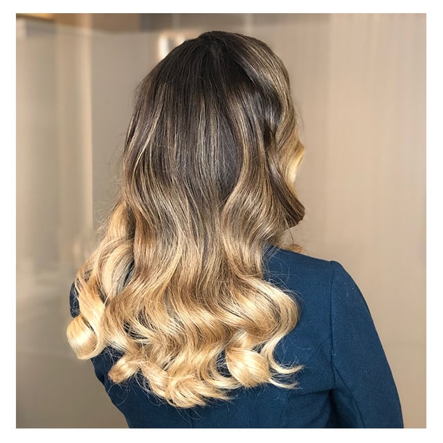 Стрижка на довге волосся блонд омбре, фото - Студія краси Yuliya Stadnik Beauty Salon
