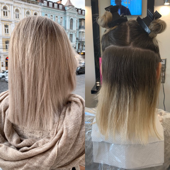 Складне фарбування бежевий блонд натуральний, фото -  Василий Кучерьян