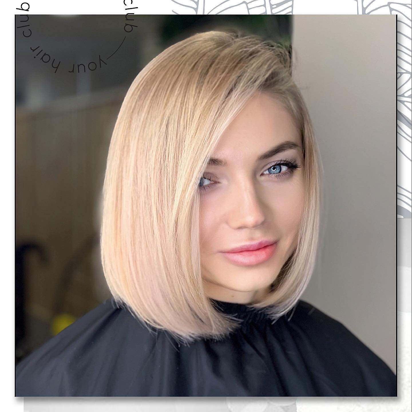 Стрижка на средние волосы боб женская, фото - Студия красоты Hair Club