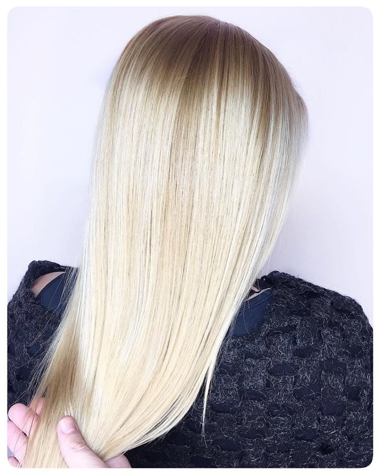 Стрижка на длинные волосы укладка волос блонд, фото - Студия красоты RG Beauty Studio