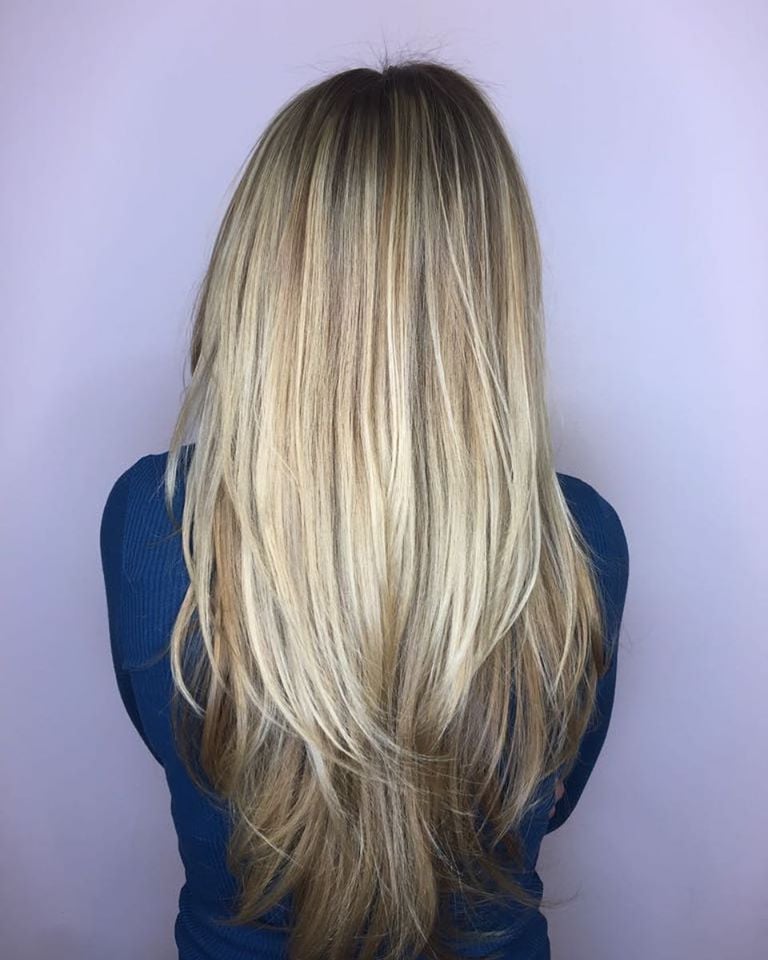 Стрижка на длинные волосы женская лесенка, фото - Студия красоты RG Beauty Studio