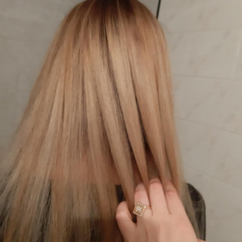 Медовий блонд аіртач русявий колір волосся, фото - Перукар Яна