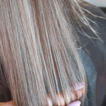 Сложное окрашивание мелирование вуальное, фото - Парикмахер Яна