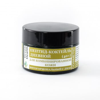 Пептид-коктейль дневной для комбинированной кожи, фитогормональный с ДМАЕ (40+) 30 мл