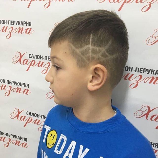 Стрижка на короткие волосы для мальчика фейд, фото - Студия красоты Харизма