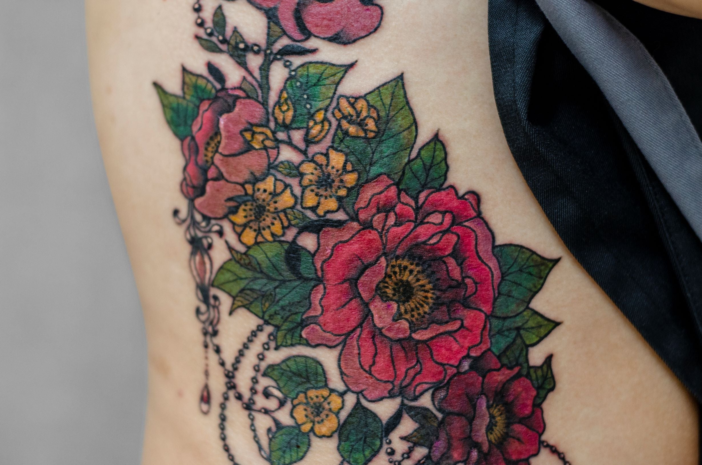 Исправление старой некачественной тату для Дарьи ❤️ Не рис, фото - Тату салон Teta Tattoo