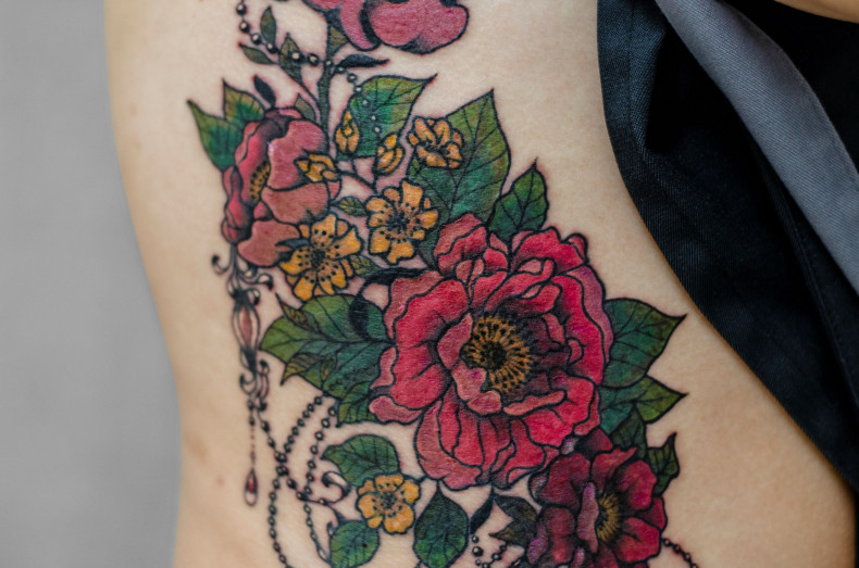 Исправление старой некачественной тату для Дарьи ❤️ Не рис, фото - Тату салон Teta Tattoo
