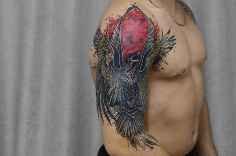 Для хлопців на плечі рукав, фото - Тату салон Teta Tattoo