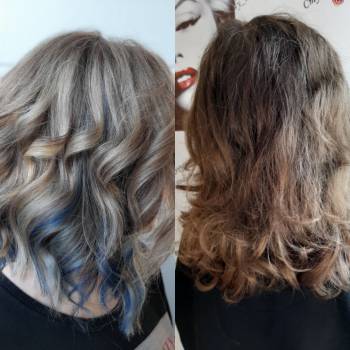 Креативное окрашивание,кавитация 