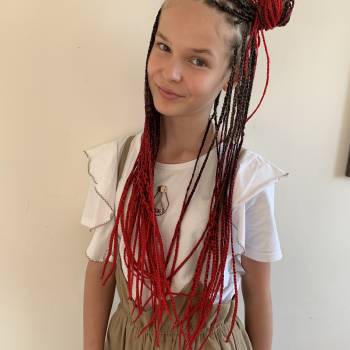 Афрокосички точечно