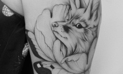 Ч/Б татуювання Тату майстер Олеся Кукуніна Львів